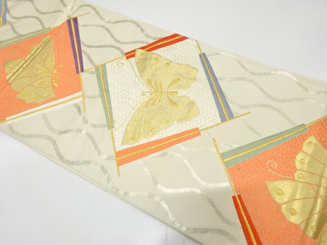 JAPANESE FUKURO OBI / WOVEN TATEWAKU PATTERN